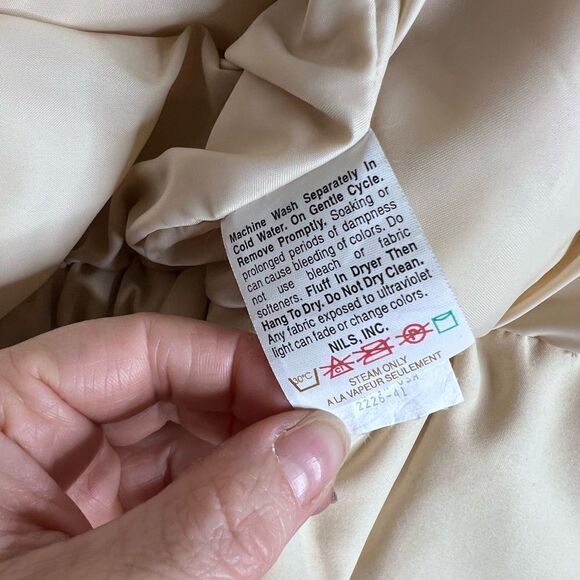 Vintage NILS ski jacket cream size 8 - Picture 7 of 8